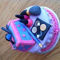 Girlie makeup cake 