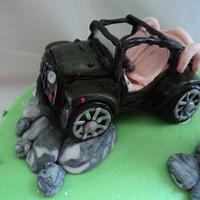 Jeep Anniversary Cake