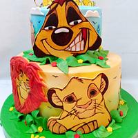 simba lion king cake