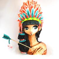 3D Tiger Lily Cake