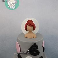 hairdressers cake
