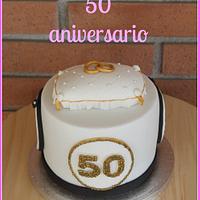 TARTA 50 ANIVERSARIO-50th anniversary cake