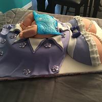 Pregnant Belly Cake with Baby bum