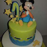 Mickey Mouse baby cake