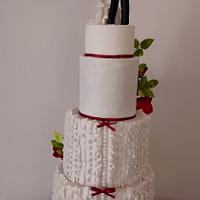 A wedding cake - Decorated Cake by Bistra Dean - CakesDecor