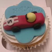 racing car cupcakes