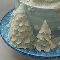 My Wintry Christmas Cake