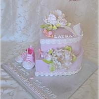 Christening cake for Laura
