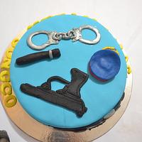 Police Theme Cake, Policeman Cake