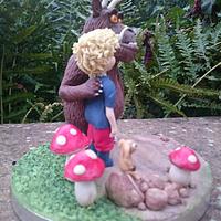 Tobias and The Gruffalo cake topper