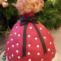 christmas doll cake for charity name her.