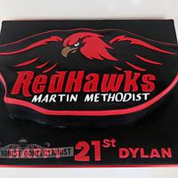 Dylan - Redhawks 21st Birthday Cake 