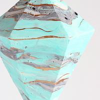 Geode Marbled Crystal Cake