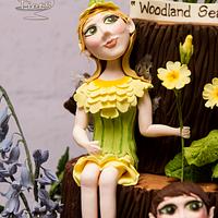 "Woodland Seasons" cake - part of the Fairytale Forest collaboration at Birmingham CI