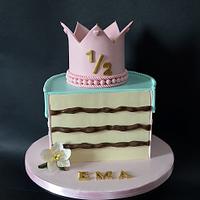 half birthday-half cake