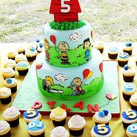 Peanuts Cake, Cookies and More! - Cake by - CakesDecor