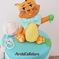 Baptism Aristocats Cake