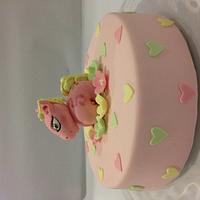 Pretty pink pony cake