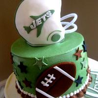 Retro Jets Football Cake