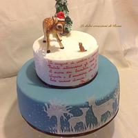 cake with fawn