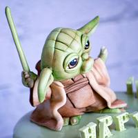 Yoda Drip Cake