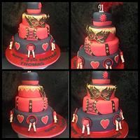 Moulin rouge 21st cake