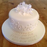 Pearl wedding anniversary cake!