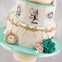 Vintage Alice in Wonderland Cake
