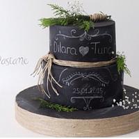 Chalkboard Wedding Cake Chalkboard Wedding Cake
