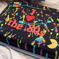 80's Themed Birthday Cakes