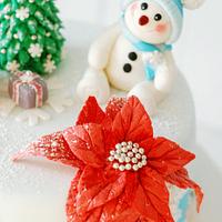 little snowman cake