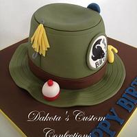 Fishing Hat Birthday Cake