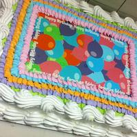 Balloon Birthday Cake 