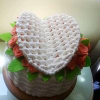 basket weave cake