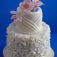 wedding cake ruffles