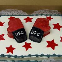 UFC Boxing Glove Buttercream cake