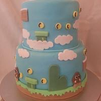 super mario cake