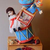 Vintage Toys in the Attic Cake