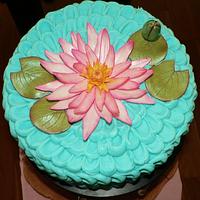 Lotus Birthday Cake