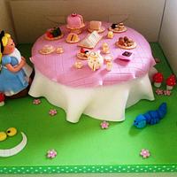 Alice in Wonderland Tea Party cake
