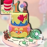 Dr. Seuss Lorax Cake