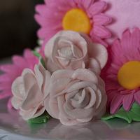 Sweet 16 Flower Cake