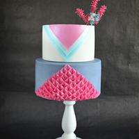 Wafer Paper Loops Cake