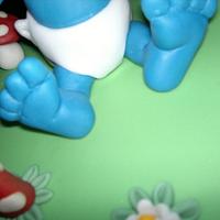 cake baby smurf