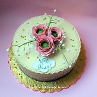Ranunculus Cake