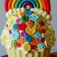 Rainbowtastic Giant Cupcake!