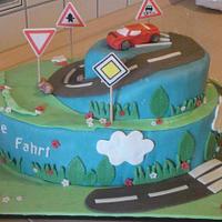 My first driving-license cake for my daughter
