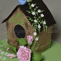 bird house house warming cake