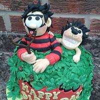 Dennis the Menace and Gnasher cake
