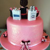 Born to Shop Birthday Cake
